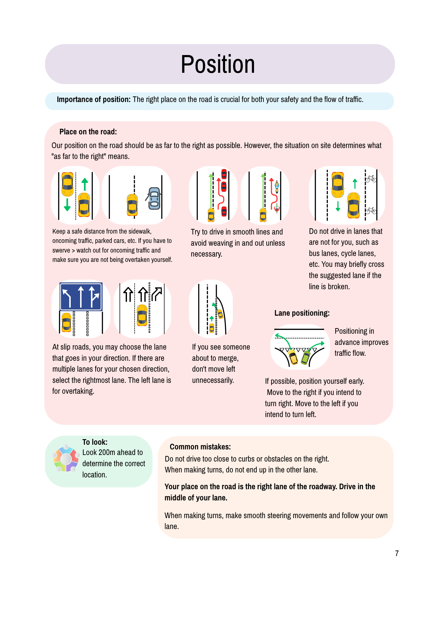 34. Driving in pictures - instructionbook (loose page)