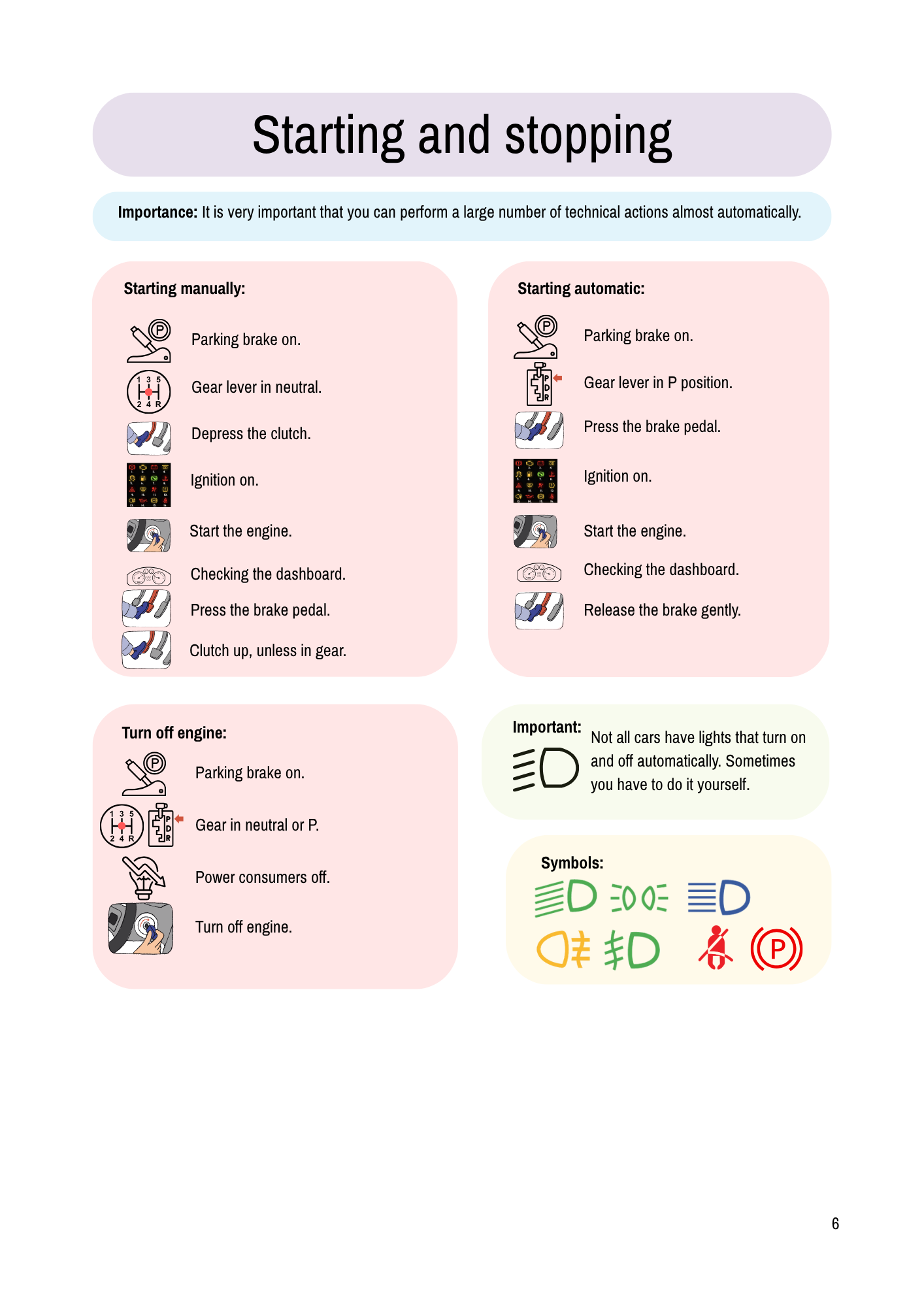 34. Driving in pictures - instructionbook (loose page)